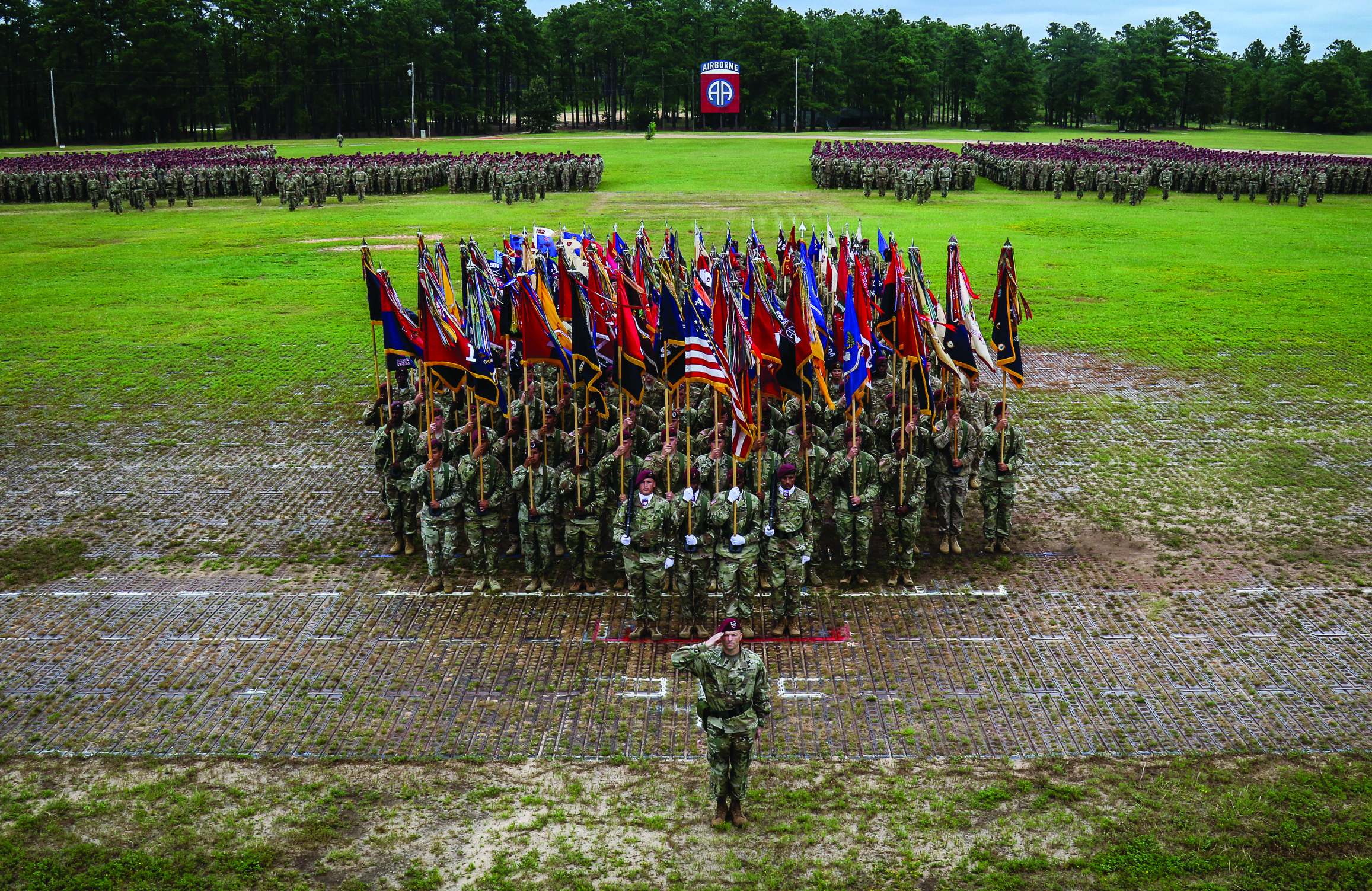 The 82d Airborne Division changes command at Fort
        Bragg, NC. (U.S. Army photo by SGT Juan F. Jimenez)
